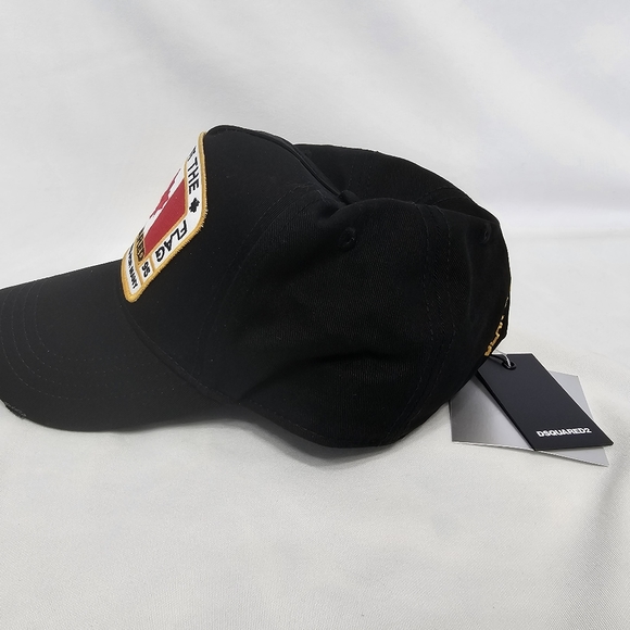 Dsquared2 Canadian Flag Icon Baseball Cap Baseball Hat Black - Picture 5 of 7